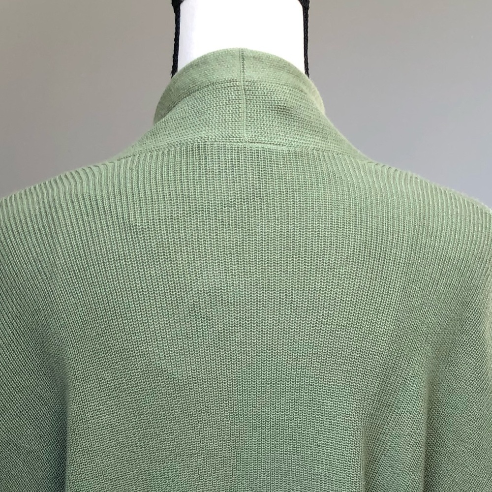 LOFT NWT Green Cotton Open Cardigan Size XL - Picture 11 of 13
